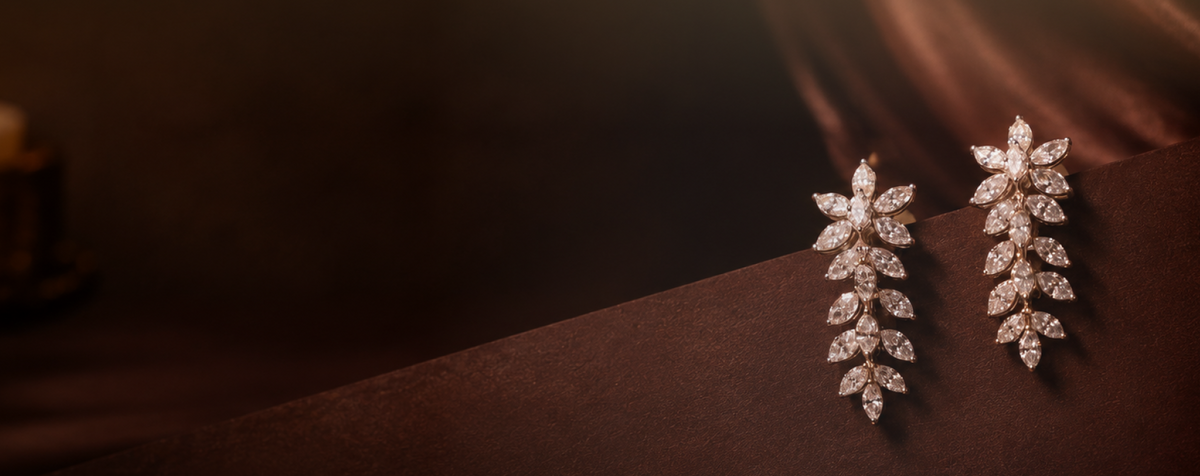 Lab-Grown Drop Earrings