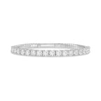 Lab Grown Round Diamond Halfway Flex Bangle
