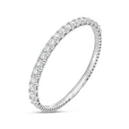 Lab Grown Round Diamond Halfway Flex Bangle