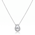 Roman And Jules Pave Diamond Halo Semi Mount Necklace MN807-2
