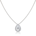 Roman And Jules Pave Diamond Halo Semi Mount Necklace MN807-3