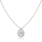 Roman And Jules Pave Diamond Halo Semi Mount Necklace MN807-3