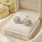 1 Carat Vintage Halo Studs by AZ Essentials