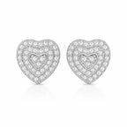 1 Carat Vintage Heart Studs by AZ Essentials