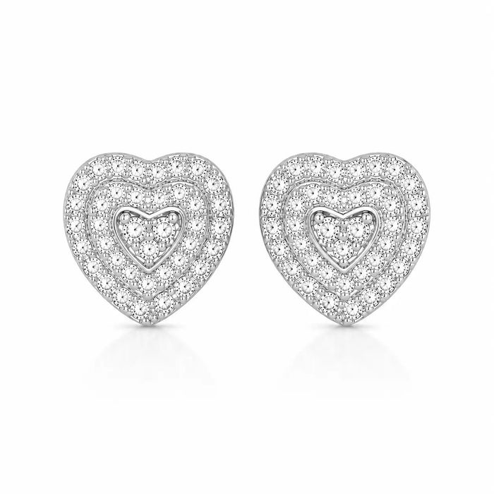 1 Carat Vintage Heart Studs by AZ Essentials