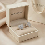 1 Carat Vintage Heart Studs by AZ Essentials