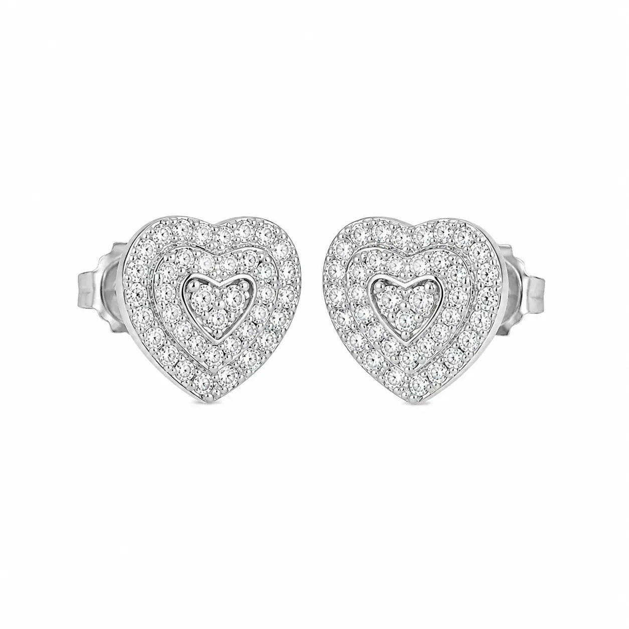1 Carat Vintage Heart Studs by AZ Essentials