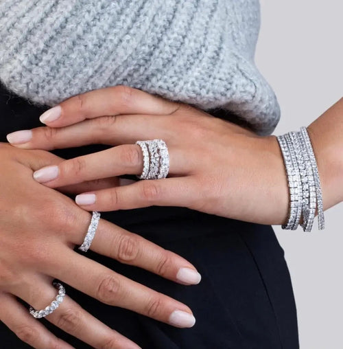10 Carat Princess Cut Bracelet