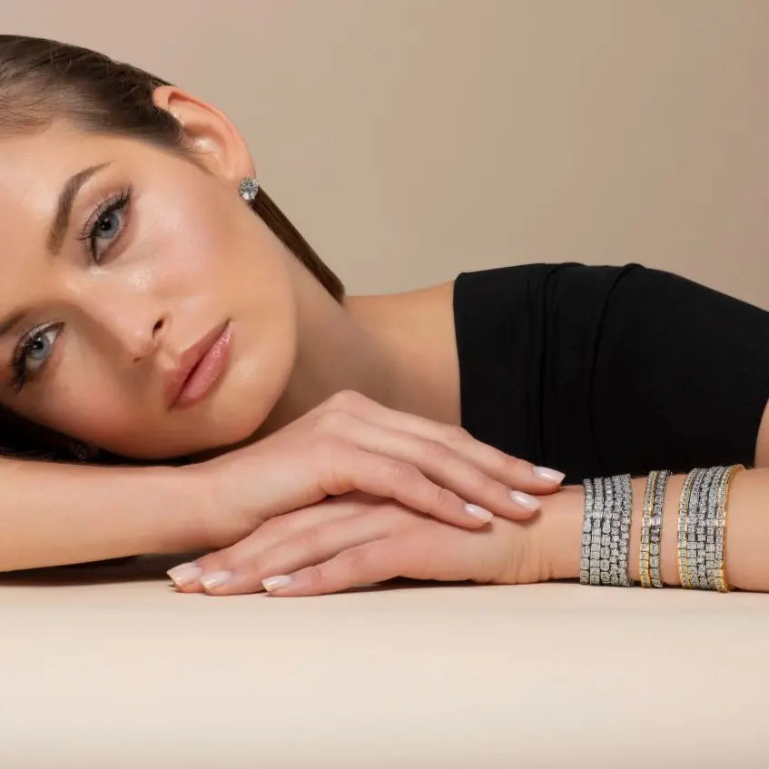 10 Carat Princess Cut Bracelet
