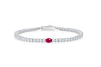 10 Carat Tennis Bracelet with Ruby