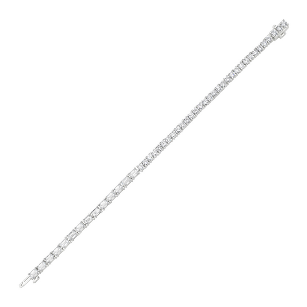 Lab Grown Two-fer Tennis Bracelet