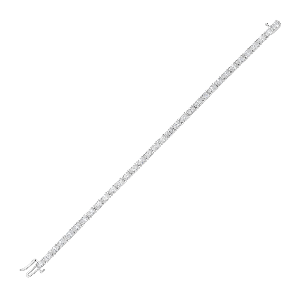 Lab Grown East-West Oval Diamond Bracelet
