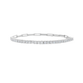 Lab Grown Diamond Link Tennis Bracelet