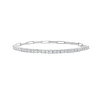 Lab Grown Diamond Link Tennis Bracelet