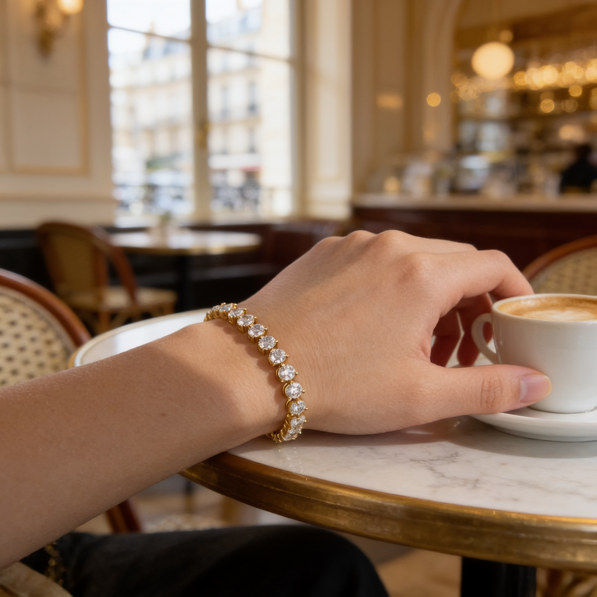 10 Carat Martini Tennis Bracelet