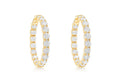 19.05cts Inside-Out Round Diamond Hoops