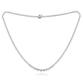16.35cts Diamond Graduated Tennis Riviera Necklace
