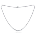 16.35cts Diamond Graduated Tennis Riviera Necklace