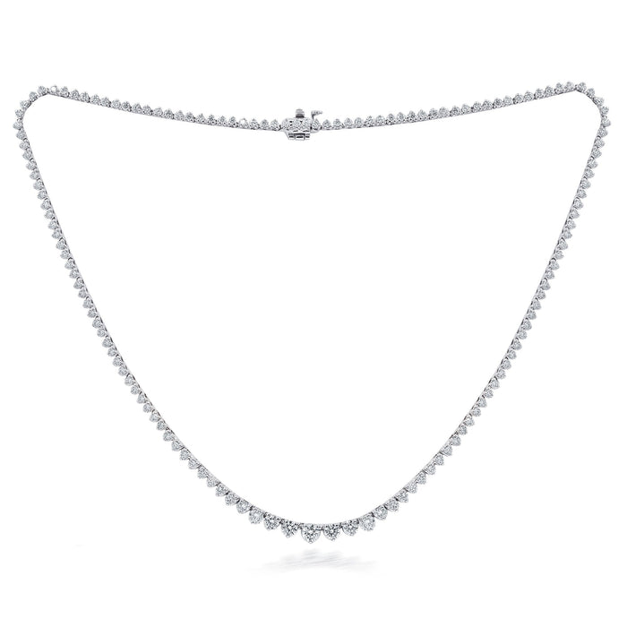 16.35cts Diamond Graduated Tennis Riviera Necklace