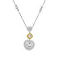 13.91ct Heart Shaped Diamond By the Yard Necklace