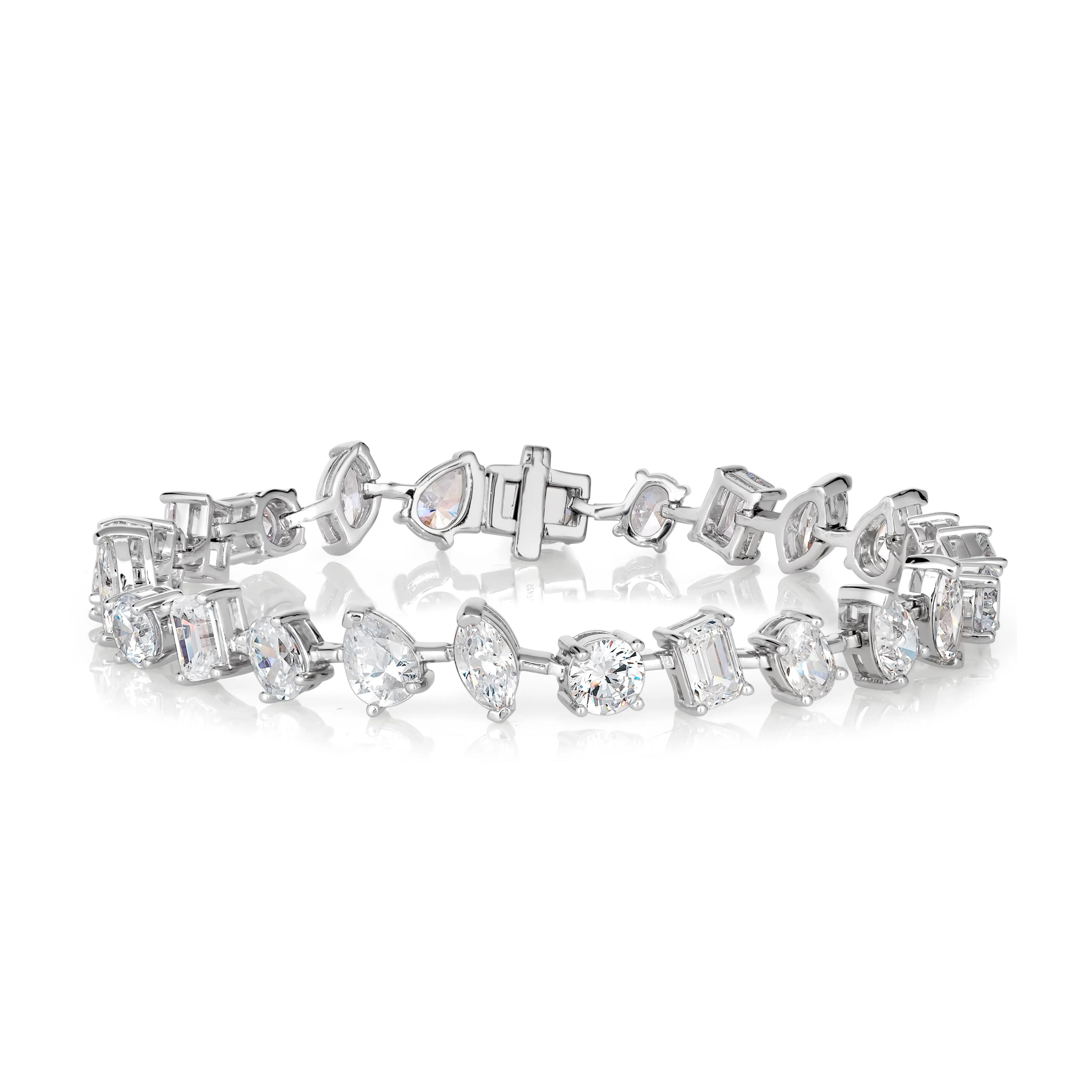 14 Carat Multi Shaped Modern Bracelet