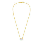 Lab Grown Diamond Oval East West Pendant