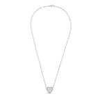 Lab Grown Heart Diamond Halo Pendant