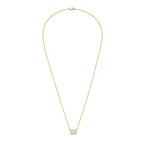 Lab-Grown Radiant Cut Diamond Bezel Pendant