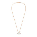 Lab Grown Marquise Diamond Bezel Pendant