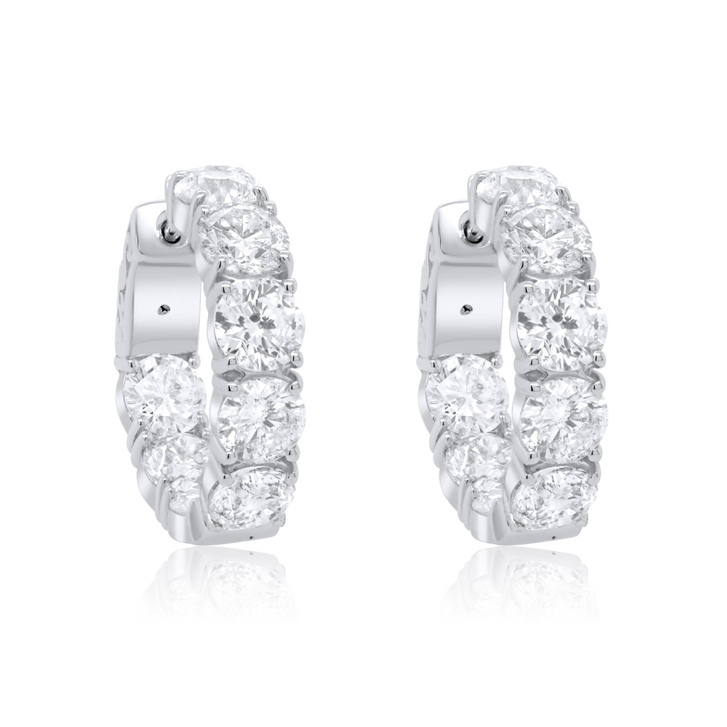 9.05cts Inside-Out Diamond Hoops