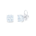 10.53cts Cushion Diamond Stud Earrings