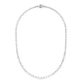 17.60Cts Graduated Tennis Necklace
