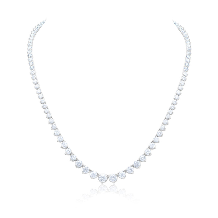 23.60cts Diamond Graduated Tennis Necklace