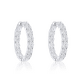 11.10cts Inside-Out Diamond Hoops