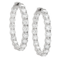 15.40cts Inside-Out Diamond Hoops