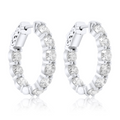 5.60cts Inside-Out Diamond Hoops