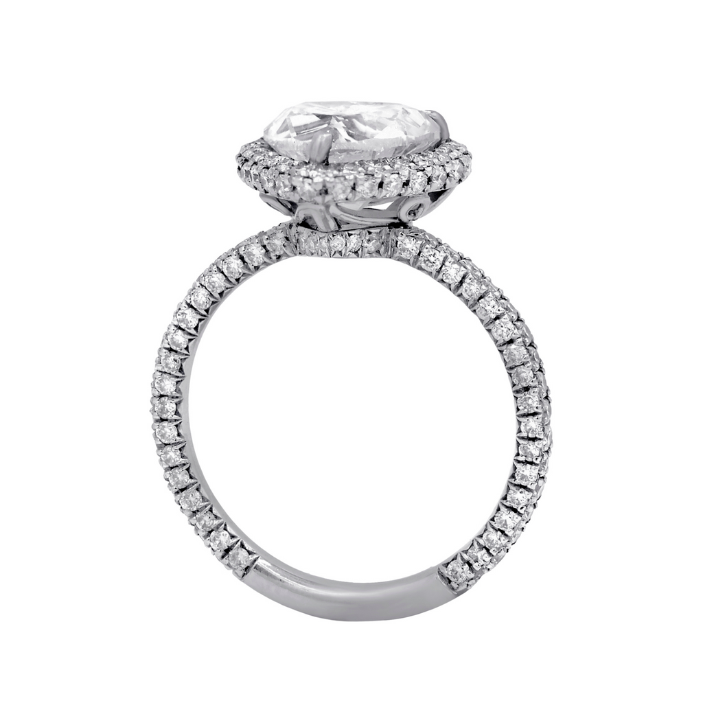 2.01ct Heart Diamond Halo Engagement Ring
