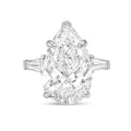 2.01ct Pear shaped Diamond Three Stone Ring