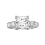 2.39ct Princess Cut Diamond Engagement Ring