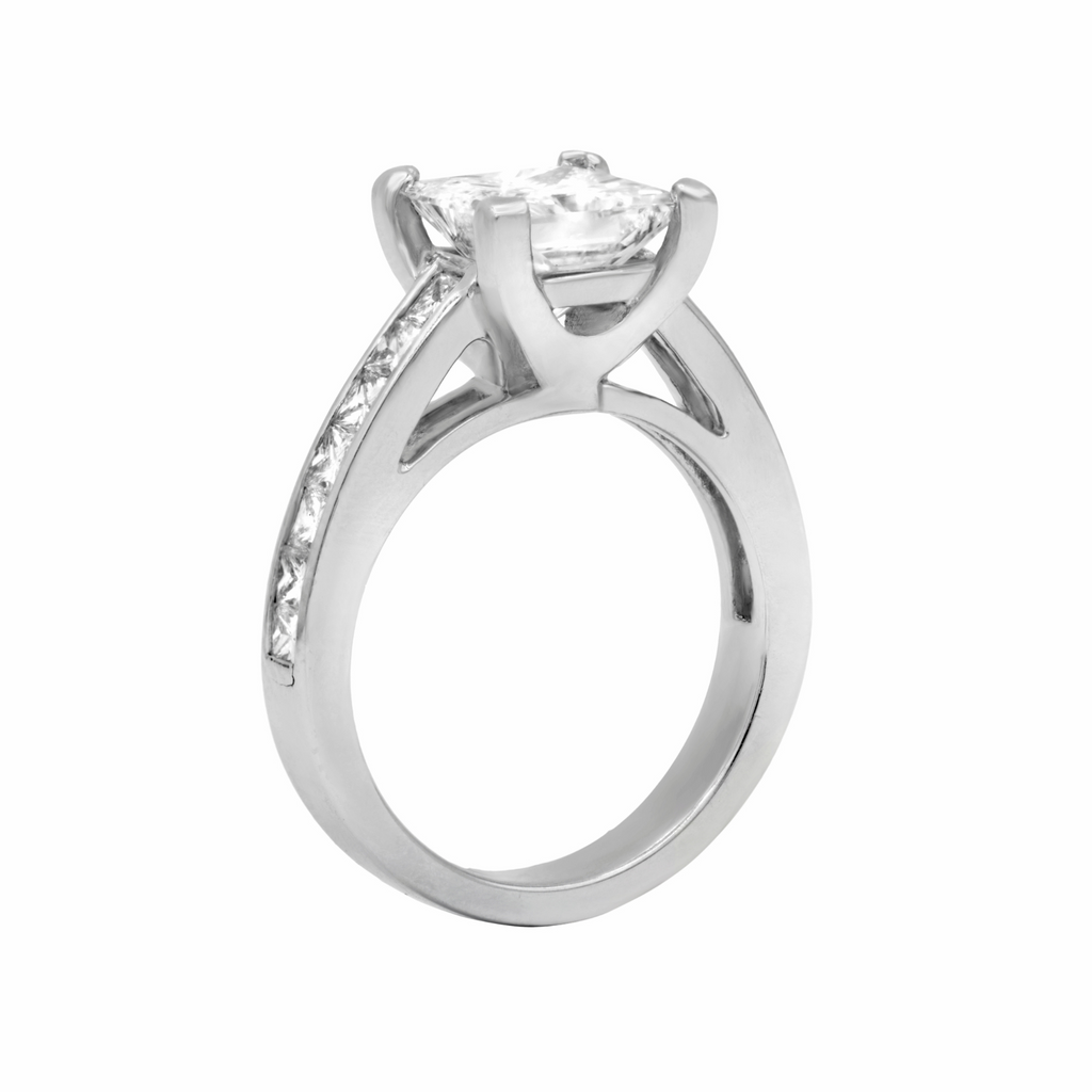 2.39ct Princess Cut Diamond Engagement Ring