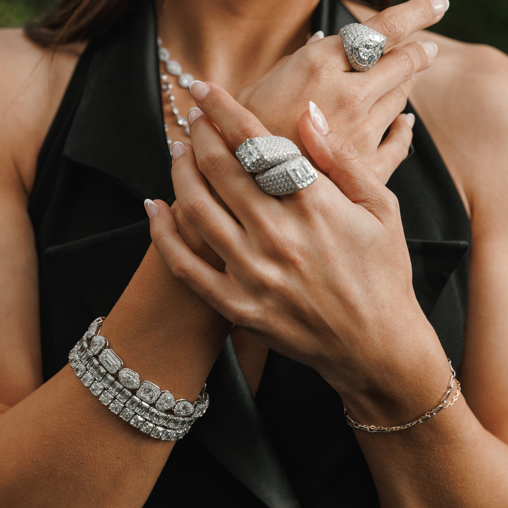 Emerald Cut Diamond Tennis Bracelet