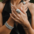 Emerald Cut Diamond Tennis Bracelet