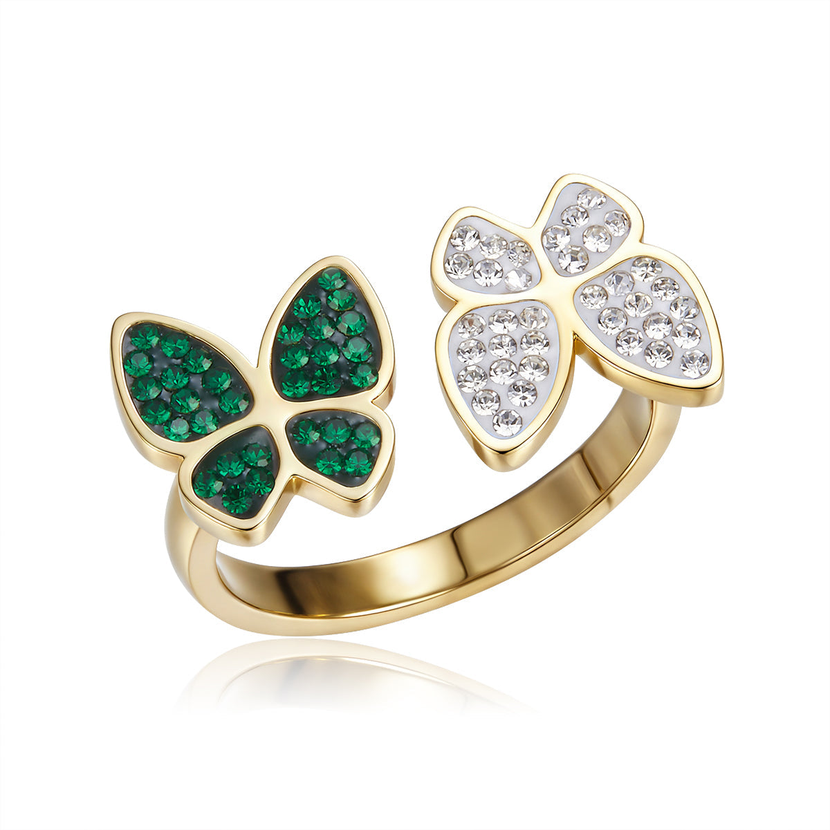 Butterfly Duet Ring