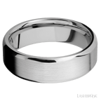7 mm wide Beveled 14K White Gold band.