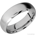 7 mm wide Domed Bevel 14K White Gold band.
