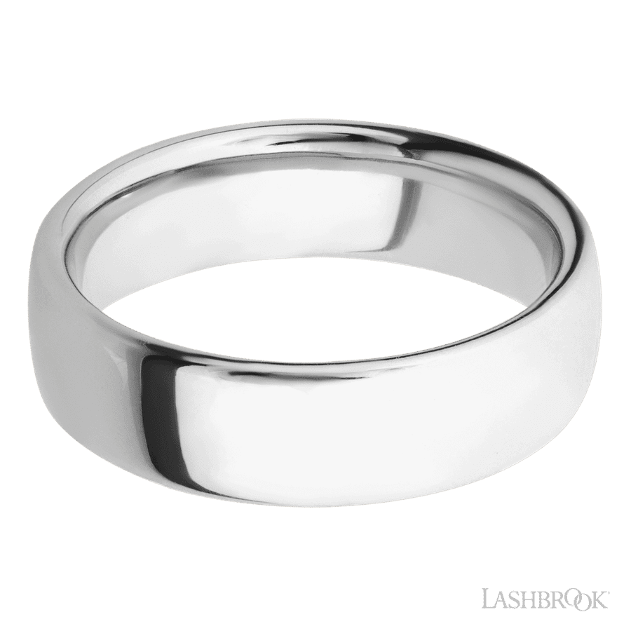 14K White Gold 7mm Polish Wedding Band