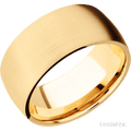 10 mm wide Domed 14K Yellow Gold band.