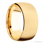 10 mm wide Domed 14K Yellow Gold band.