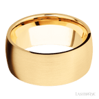 10 mm wide Domed 14K Yellow Gold band.