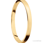 2 mm wide Domed 14K Yellow Gold band.